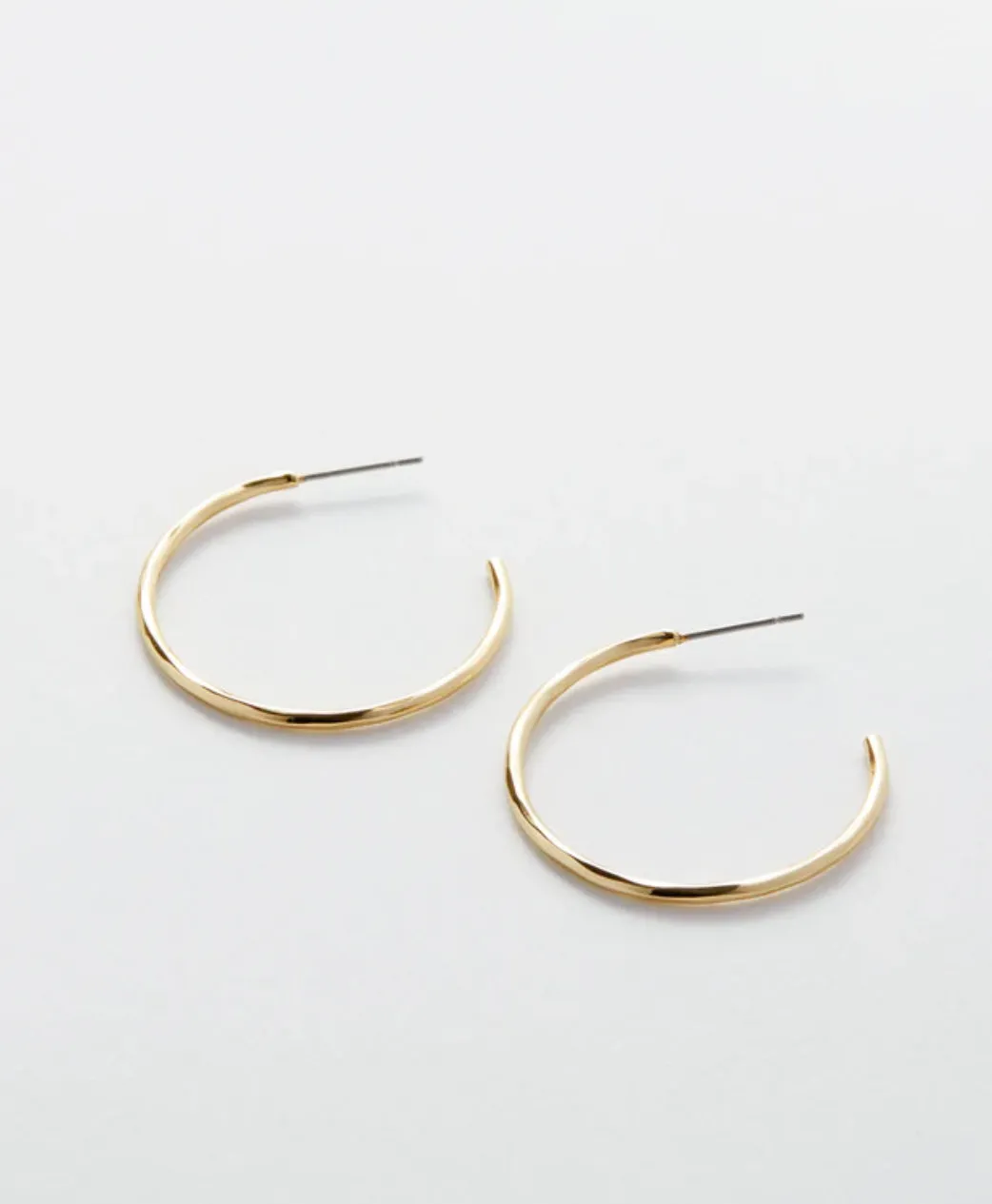 Bryan Anthonys Simplicity Midi Hoop Earrings 14K Gold