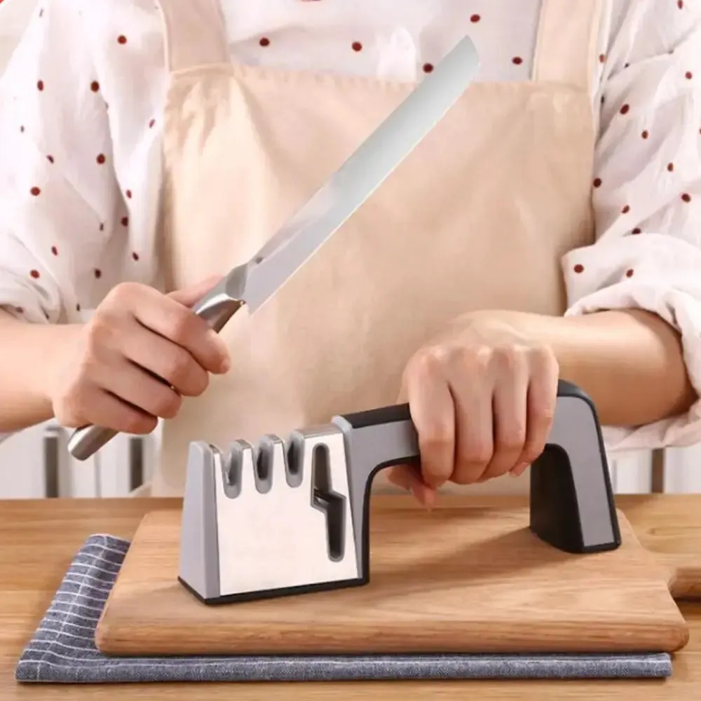 Chef's SUS304 Stainless Steel Kitchen 4-in-1 Knife & Scissor Sharpening Tool
