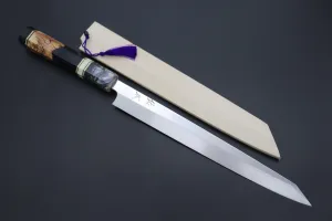 Custom Limited Edition, Sukenari Honyaki SG-II Series HSG-7 Kiritsuke Yanagiba 270mm (10.6 Inch, Single Bevel Edge)