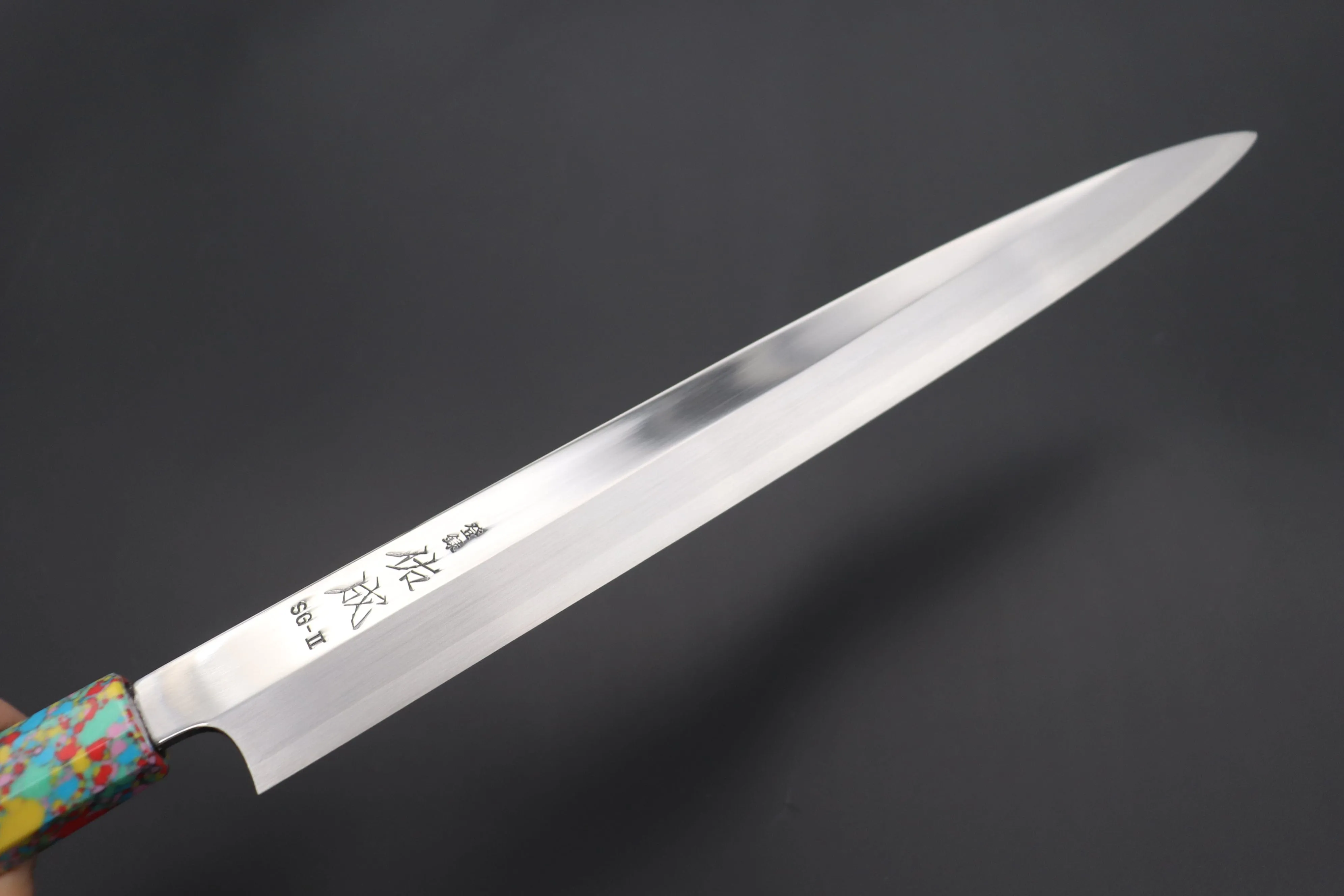 Custom Limited Edition, Sukenari Special Steel Series SG-II Hon Kasumi Yanagiba 270mm (10.6 inch, Single Bevel Edge, SCL-444)