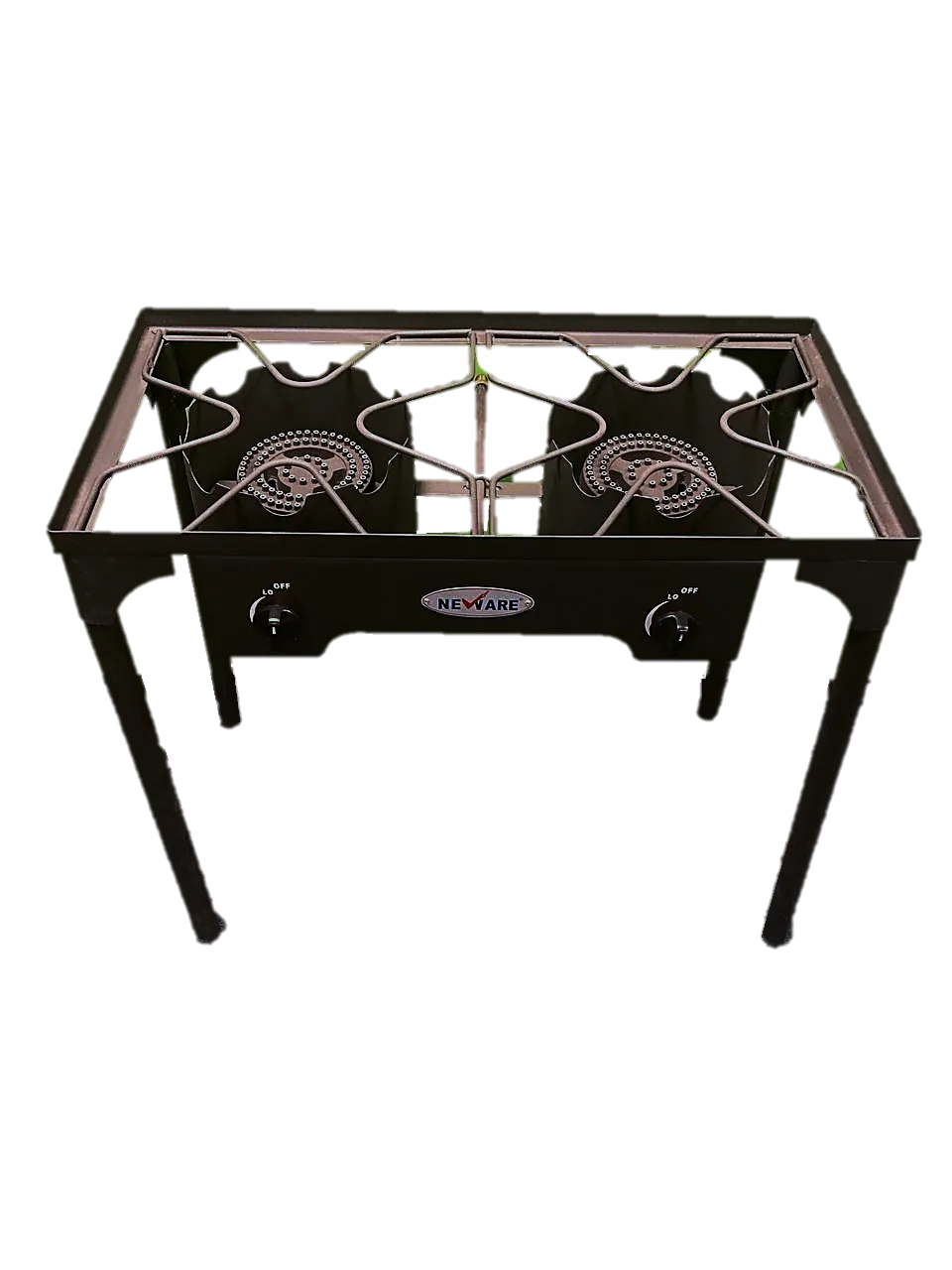 Double burner stove and reinforced griddle combo/Parrilla y Plancha doble reforzada