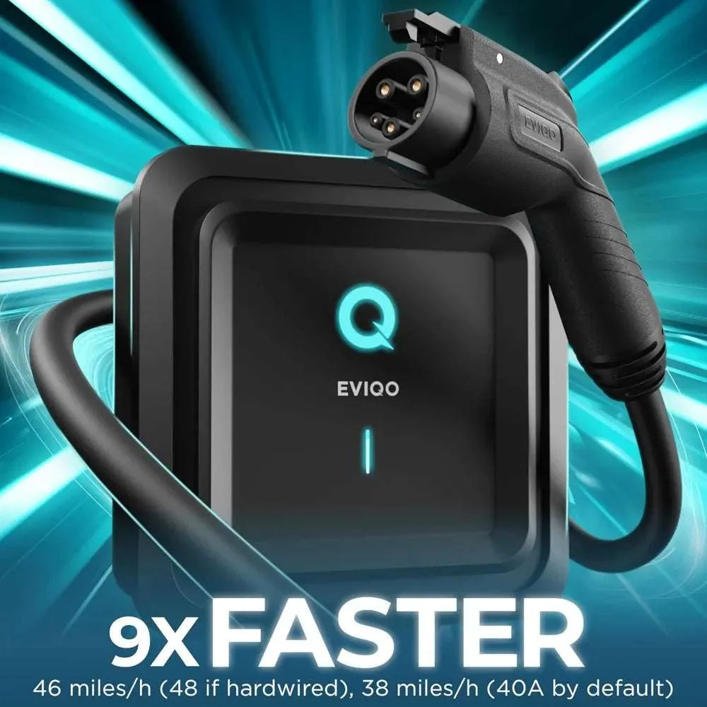 Level 2 EV Charger - 48 Amp, 240V Electric Vehicle Charging Station with Smart App