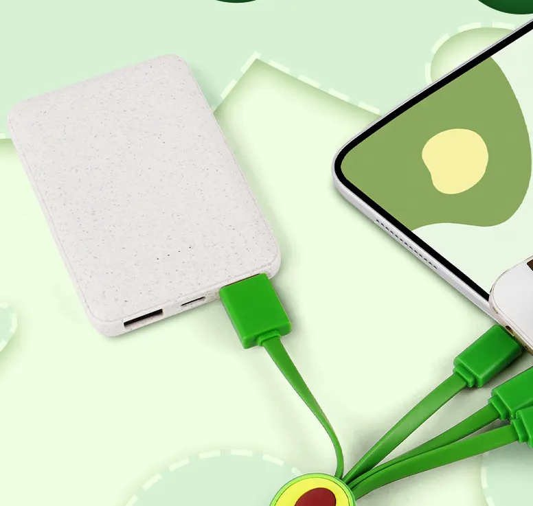 Little Avocado Phone Data Cable keychain