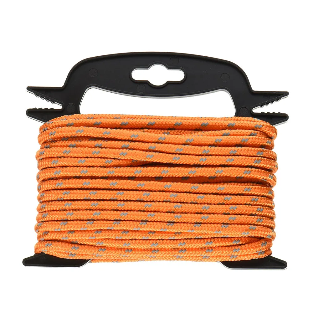 Paracord Survival Rope Bracelet Kit 50 Feet Outdoor Camping Neon Reflective Cord
