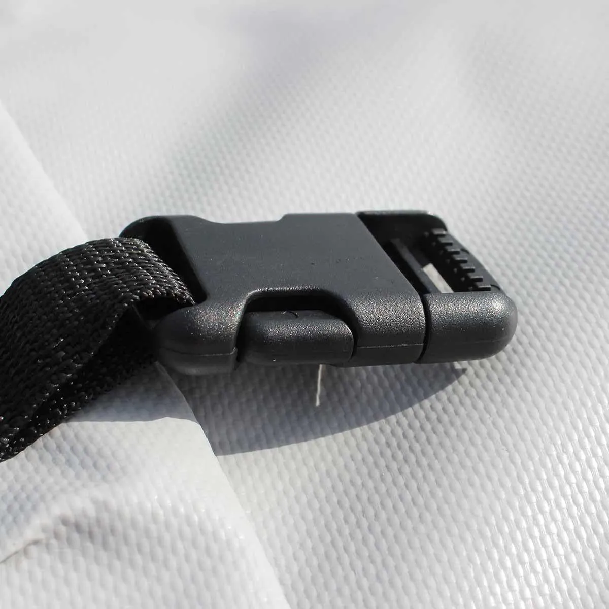 Solo Boat Cover - Boom Up - PVC Grey