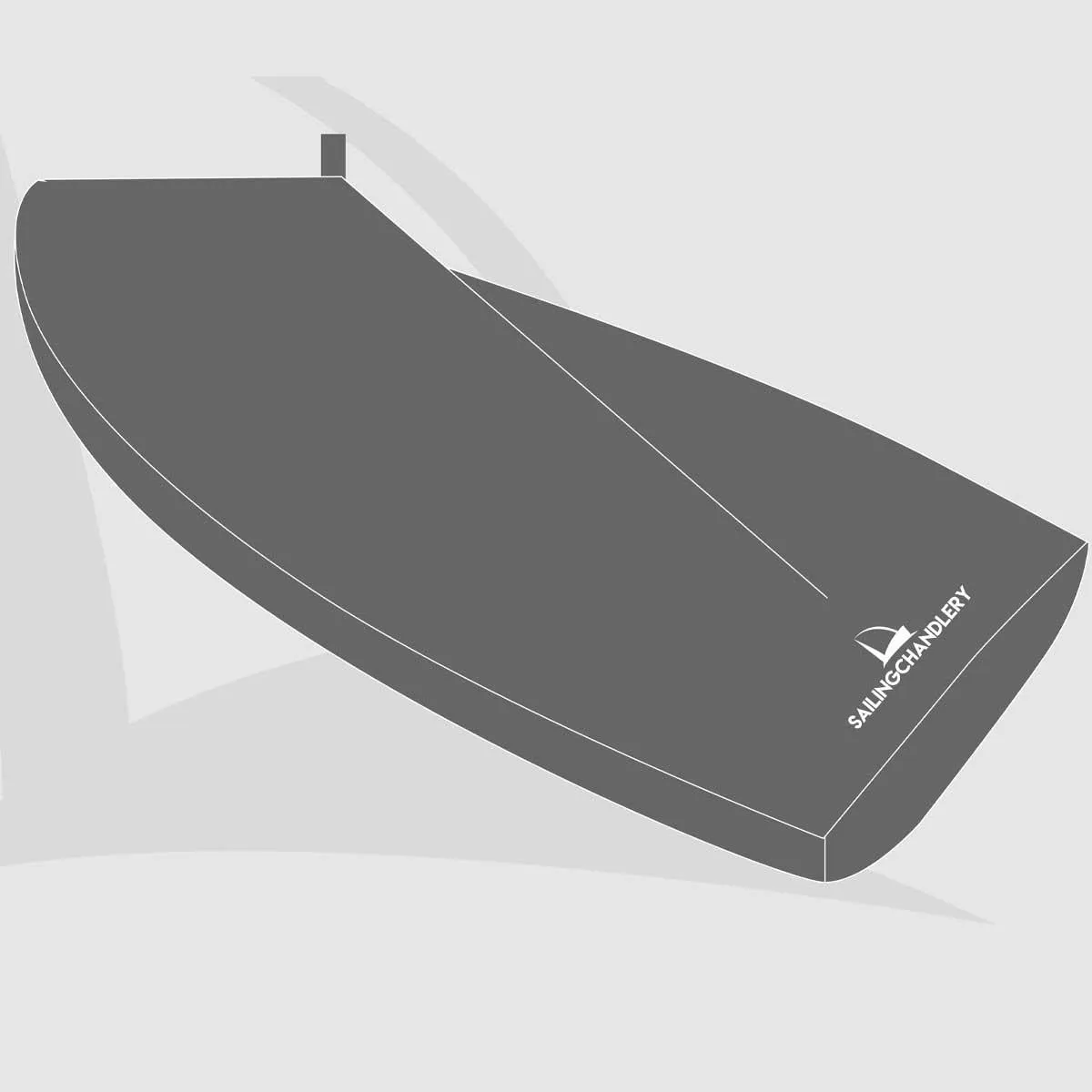Solo Boat Cover - Boom Up - PVC Grey