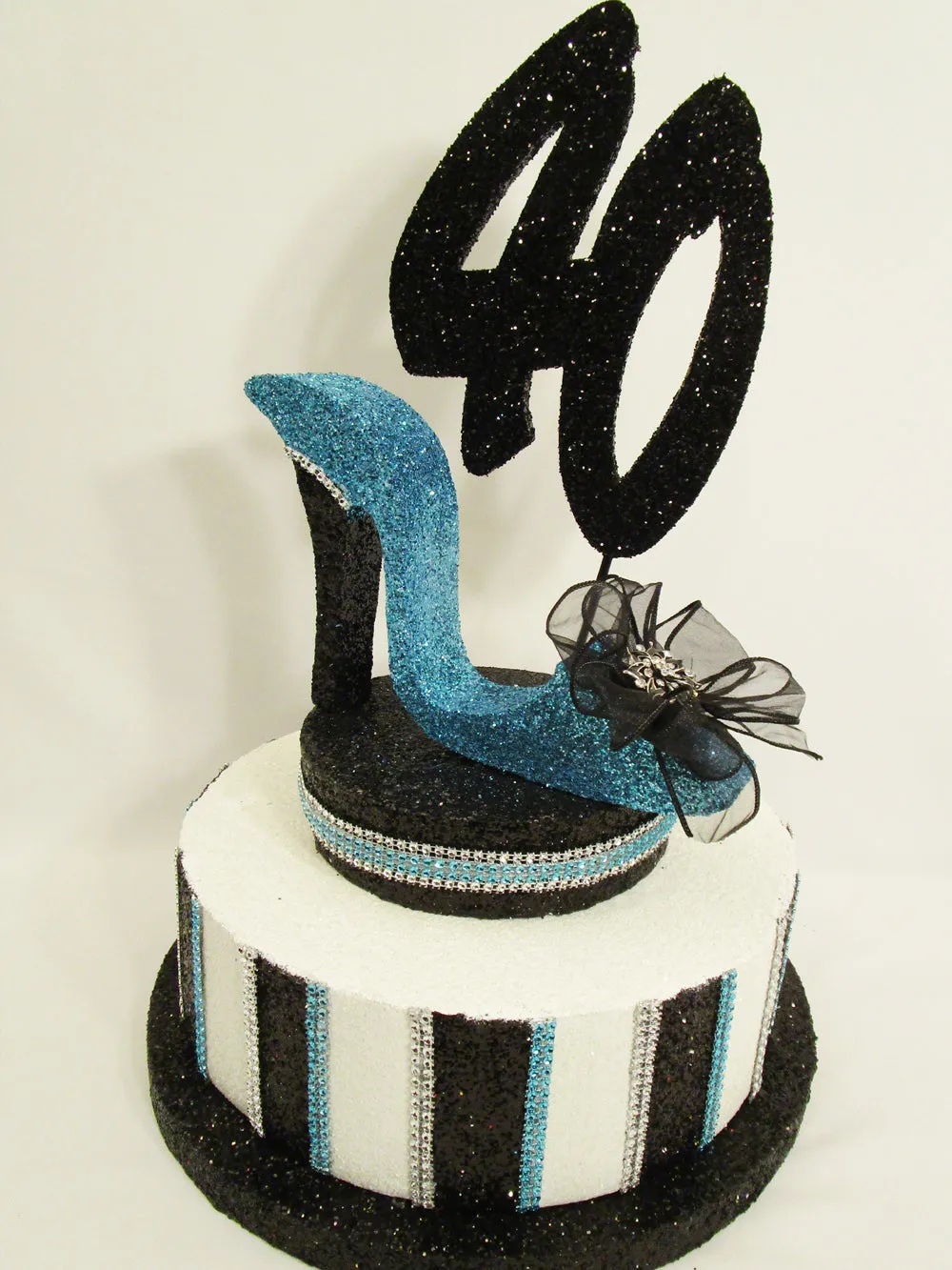 Stripped Faux Cake Centerpiece Base