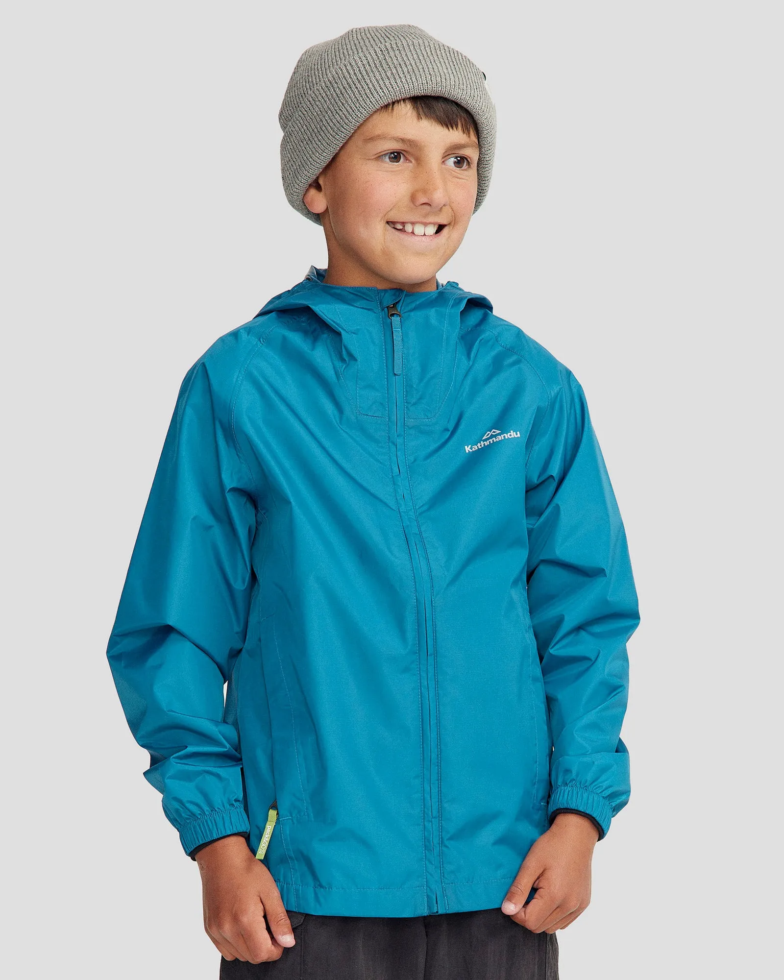 Youth Pocket-it 2-layer Rain Jacket - Dark Eddy