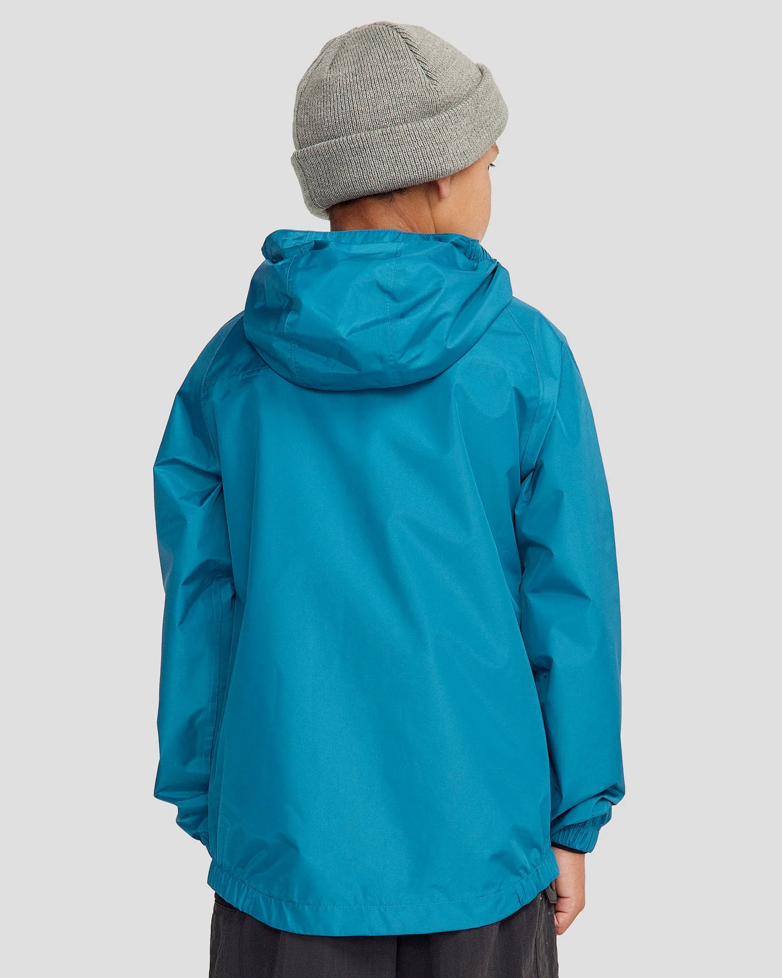 Youth Pocket-it 2-layer Rain Jacket - Dark Eddy